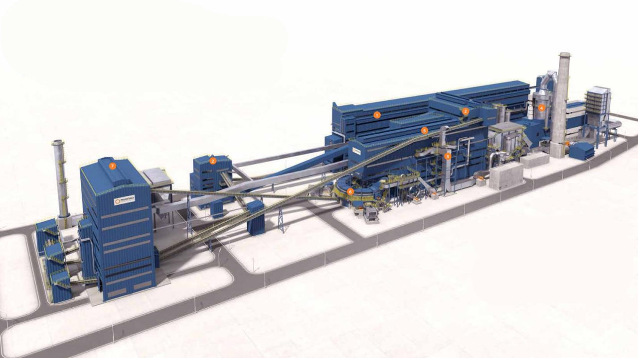 钢厂以及烧结厂铁矿混匀料场输送系统