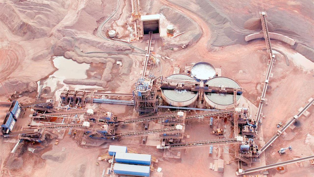 选矿厂皮带输送机